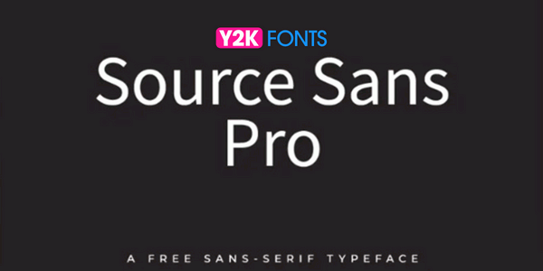 Source Sans Pro- cool free font download