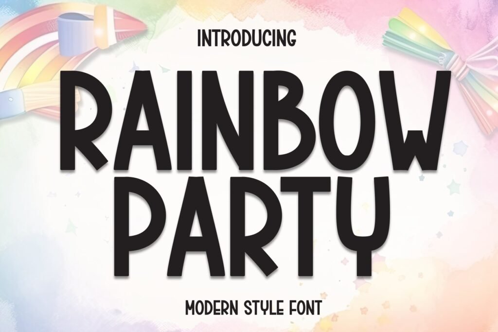 Rainbow Party Font