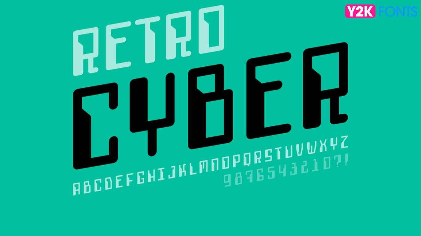 Cyber Font Free Download - Y2K FONTS