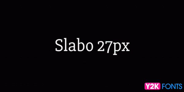 Slabo- Best Cool Free Font