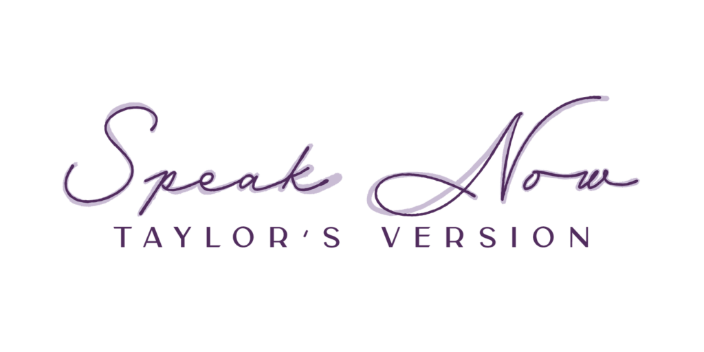 Speak Now Font