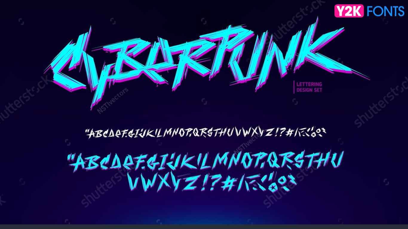 Cyber Font Free Download - Y2K FONTS