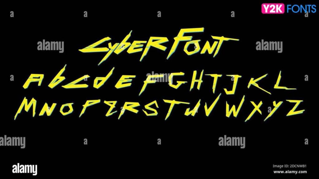 cyber futuristic font