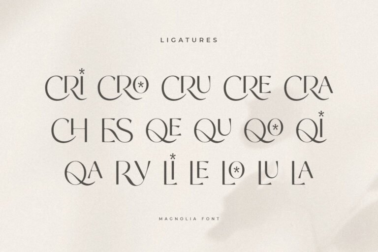 Crimson – Aesthetic Ligature Font