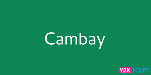 Cambay- Best Free Cool Font