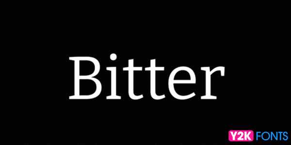 Bitter- Best Cool Free Font