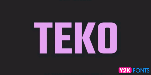 Teko- Best Cool Free Font