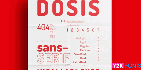 Dosis- cool font download