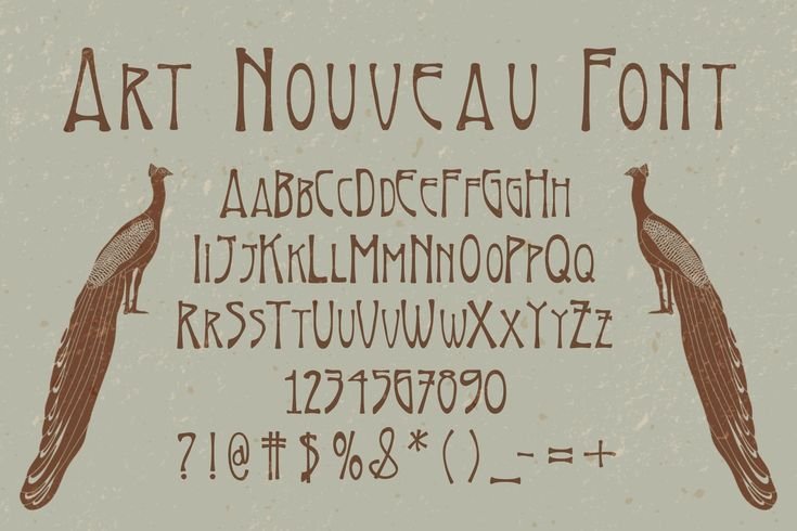 Art Nouveau Font