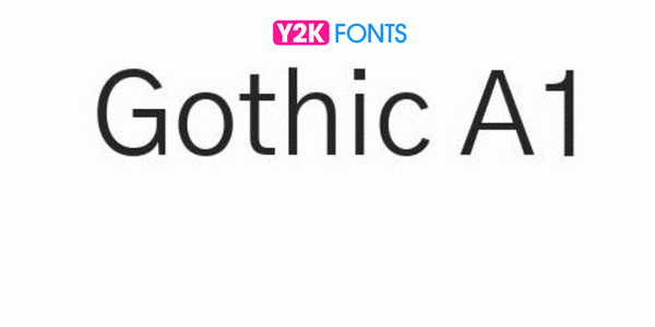 Gothic A1- Best Cool Free Font