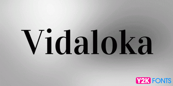 Vidaloka- cool font free