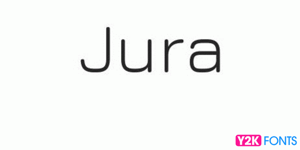 Jura- Best Cool Free Font