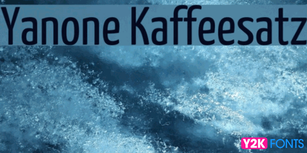 Yanone Kaffeesatz- Best Cool Free Font