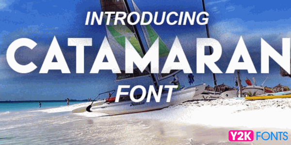 Catamaran- cool font free