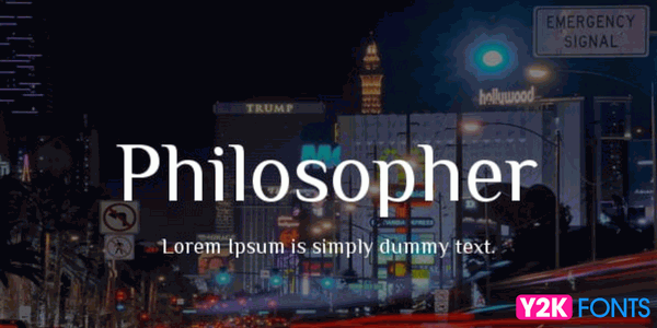 Philosopher- Best Free Cool Font