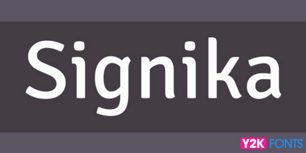 Signika- cool font download