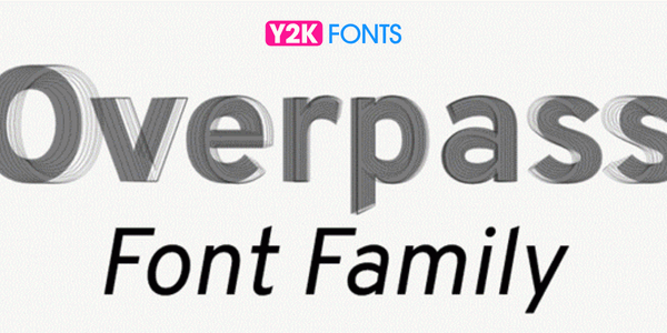 Overpass- cool font download