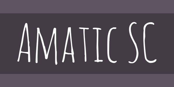 Amatic SC Font - Best Handwriting