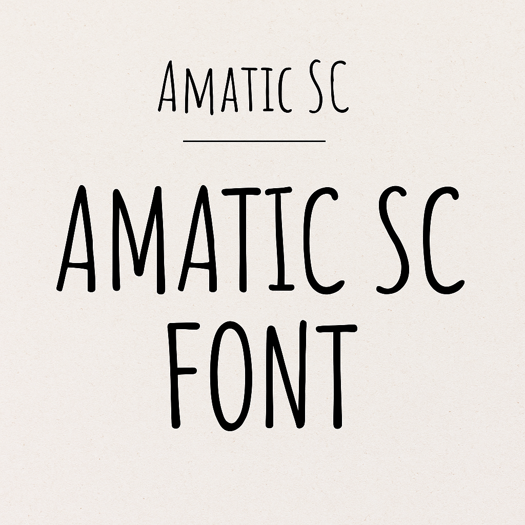 Amatic SC Font Free Download