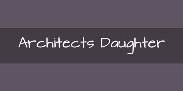 Architects Daughter Free Handwriting font
