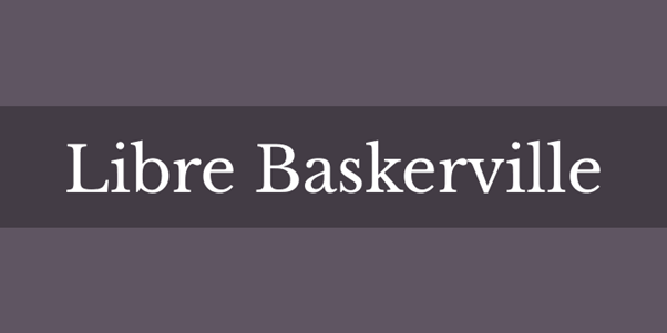 Baskerville logo font