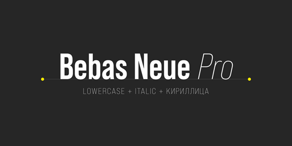 Bebas Neue - logo font