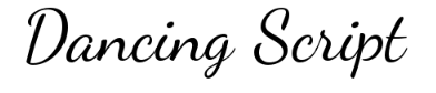 Dancing Script Font