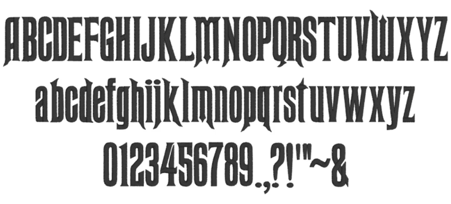 Disney Haunted Mansion Font
