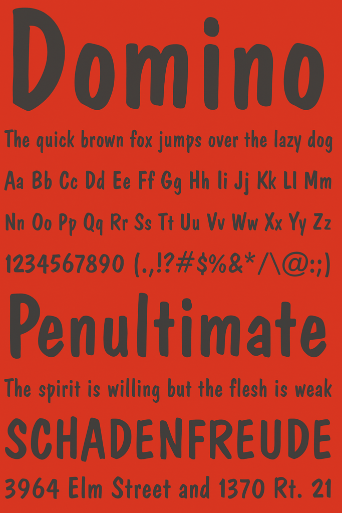 Domino’s Font