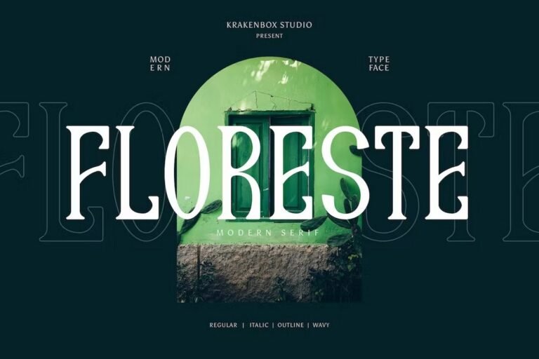 Floreste – Aesthetic Wavy Serif Font