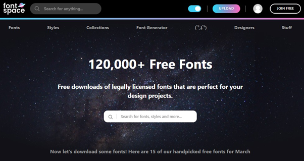 FontSpace - cool font generator