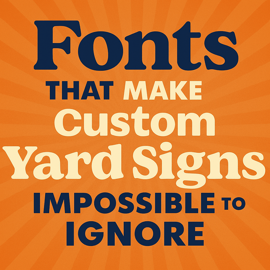 Fonts That Make Custom Yard Signs Impossible to Ignore