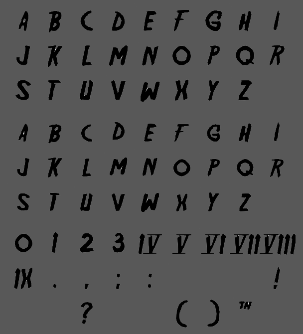 Friday 13 Font