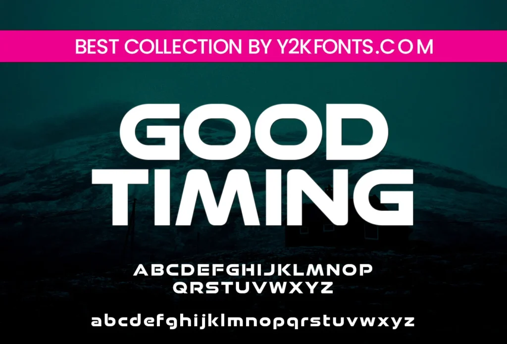 CYBER Y2K Font-Aesthetic Colour Font