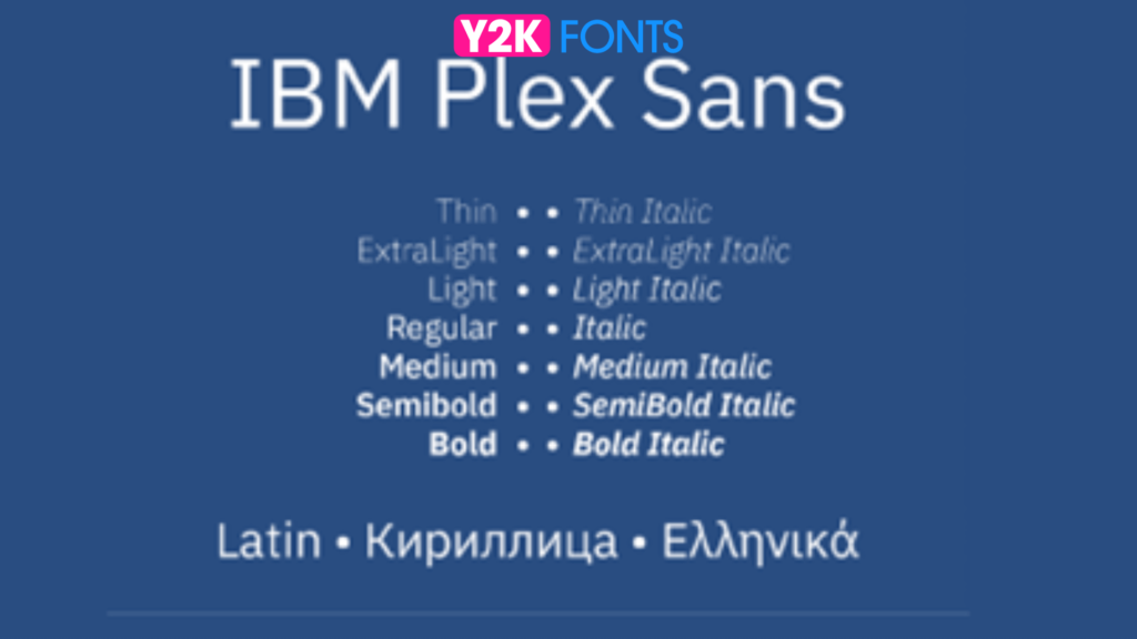 IBM Plex Sans - Accessible Font