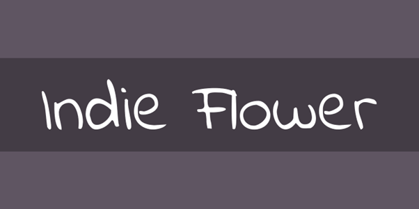 Indie Flower font - handwriting