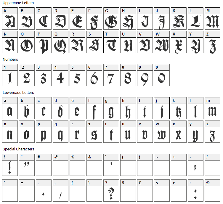 Killigrew Font