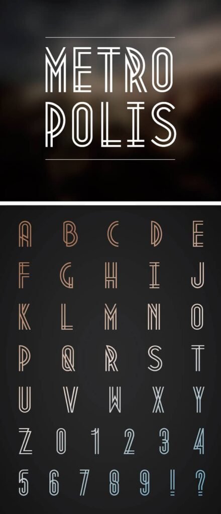 Metropolis 1920 Font Free Download