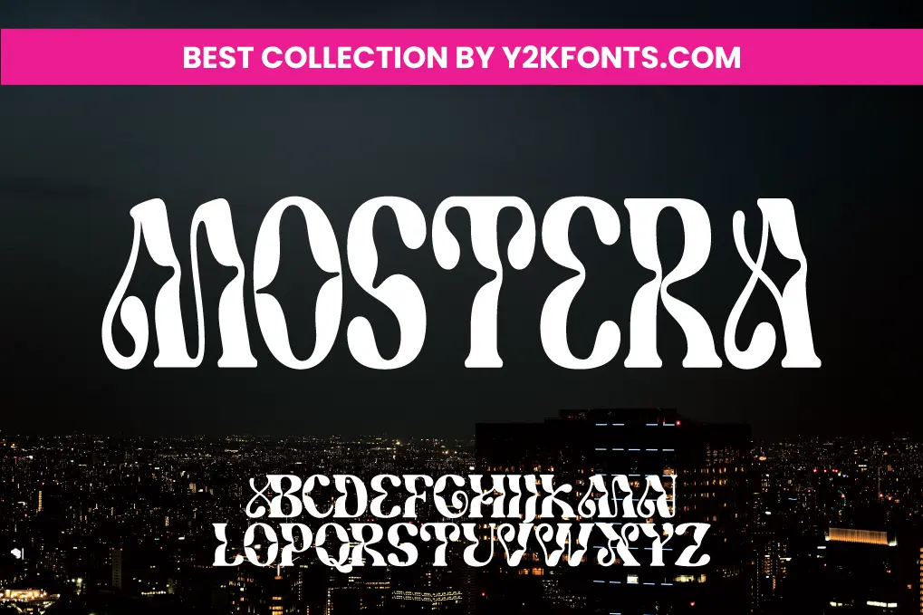 Y2K Aesthetic Institute — Planet's Y2K series of typefaces, free for