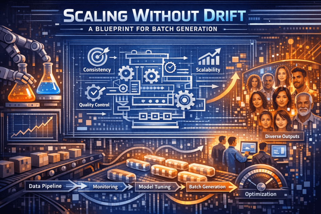 Scaling Without Drift A Blueprint for Batch Generation