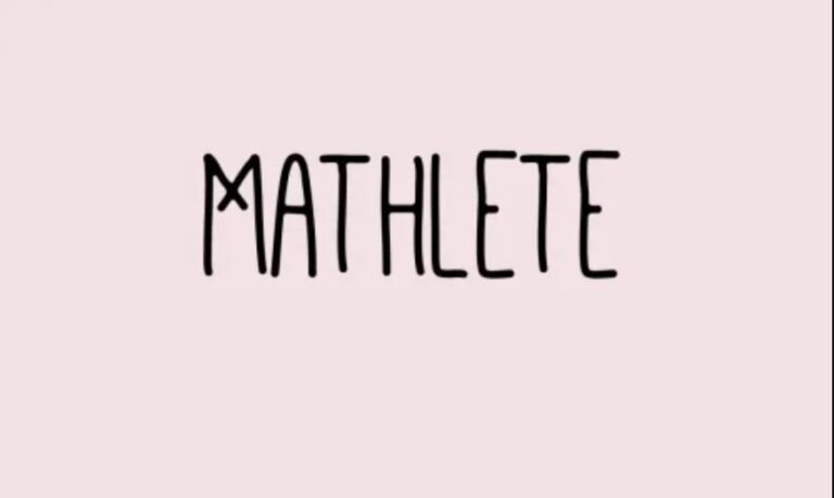 Mathlete Hand-Drawn Font