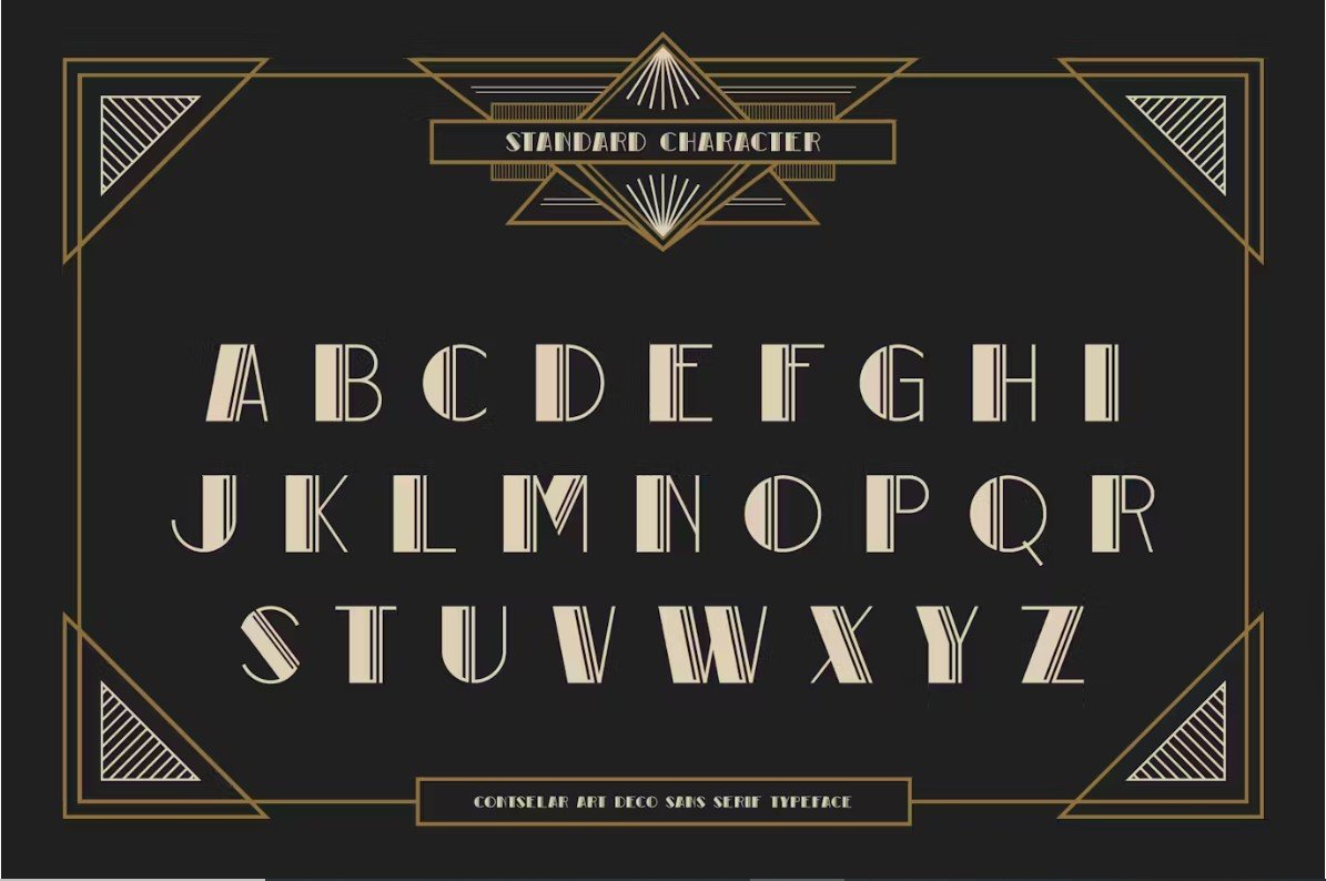30 Best Art Deco Fonts For Vintage Designs Y2K FONTS 30 Best Art Deco Fonts For Vintage Designs Y2K FONTS