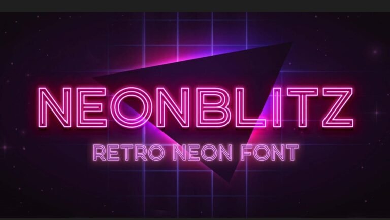 Avaneonz — Neon Sign Font