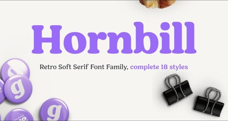 Hornbill – Modern-Retro Font