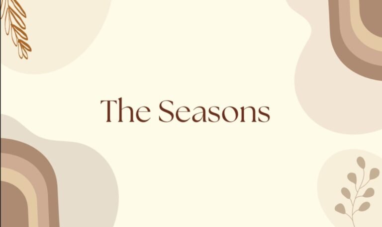 the seasons canva font