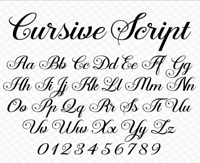 What is a Cursive or Script Font?