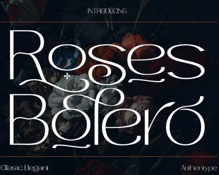 Roses Bolero – Free Aesthetic Font