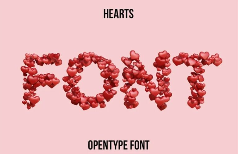 Hearts Font