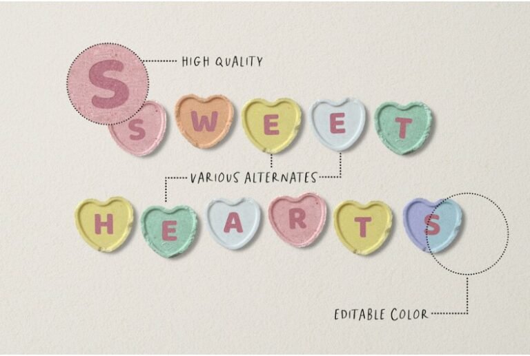 Sweet Hearts Candy Font