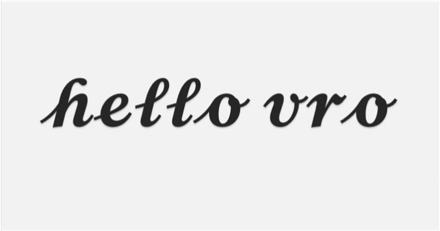 Hello Vro Font